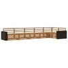 vidaXL Outdoor Sofa Set 6 pcs Natural Solid Acacia Wood