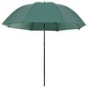 vidaXL Fishing Umbrella Green 220x185 cm