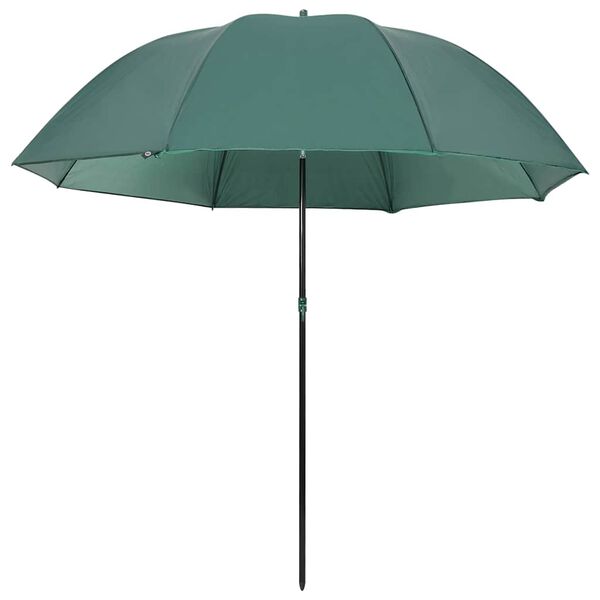 vidaXL Fishing Umbrella Green 220x185 cm