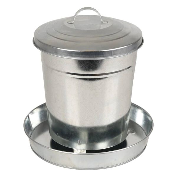 FLAMINGO Feeding Bucket Hedwig Galvanised 6 L