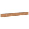 vidaXL Raised Garden Bed Wood Brown 600 x 40 x 55 cm cold-rolled steel