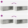 vidaXL TV Cabinets 2 pcs Concrete Grey 80x31x25.5 cm Engineered Wood