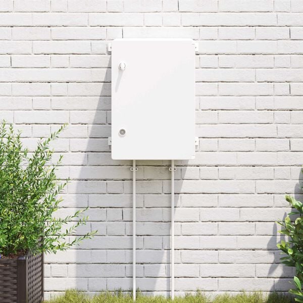 vidaXL Control Cabinet Grey 42 x 19.5 x 50 cm ABS Plastic