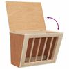 vidaXL Rabbit Hay Feeder 25x18.5x20.5 cm Solid Wood Fir