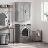 vidaXL Wall Mounted Cabinet Concrete Grey 69.5x34x90 cm Engineered Wood