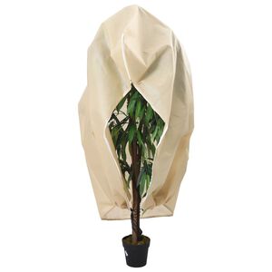 vidaXL Plant Fleece Cover with Zip 70 g/m&sup2; 2.36x2 m