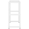 vidaXL Bathroom Washbasin Frame White 59x38x83 cm Iron