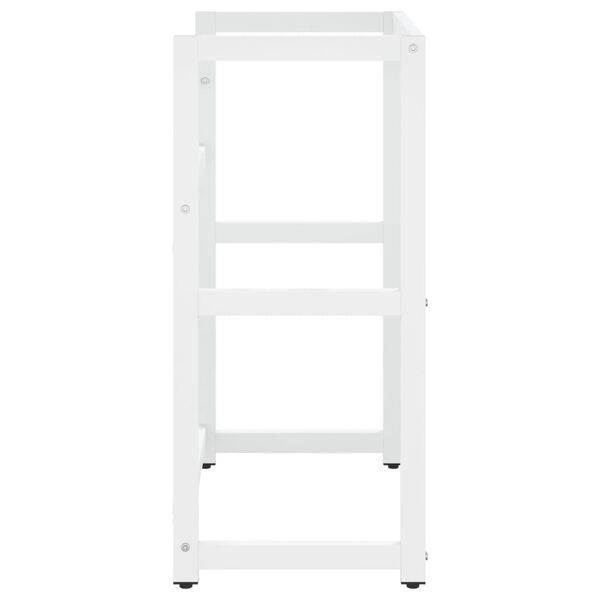 vidaXL Bathroom Washbasin Frame White 59x38x83 cm Iron