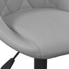 vidaXL Bar Stools 2 pcs Light Grey Velvet