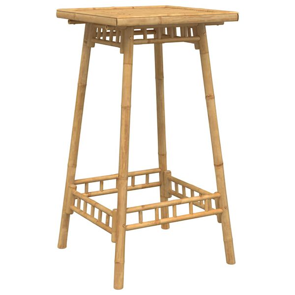 vidaXL Outdoor Bar Table Square 55x55x100 cm Bamboo