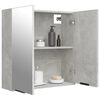 vidaXL Bathroom Mirror Cabinet Concrete Grey 64x20x67 cm