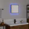 vidaXL LED Bathroom Mirror Wall-mounted Artisan Oak 40 x 37 x 8.5 cm