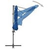 vidaXL Cantilever Garden Parasol with Steel Pole Azure Blue 300 cm