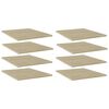 vidaXL Bookshelf Boards 8 pcs Sonoma Oak 40x50x1,5 cm Engineered Wood