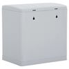 vidaXL Waste Separation Bin White 20 L 40x30x40 cm