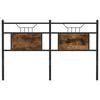 vidaXL Replace Headboard Smoked Oak 137 cm Engineered Wood and Steel