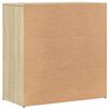 vidaXL Sideboards 2 pcs Sonoma Oak 79x38x80 cm Engineered Wood