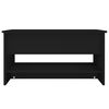 vidaXL Coffee Table Black 80x50x40 cm Engineered Wood