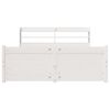 vidaXL Bed Frame with Headboard without Mattress White 140x200 cm