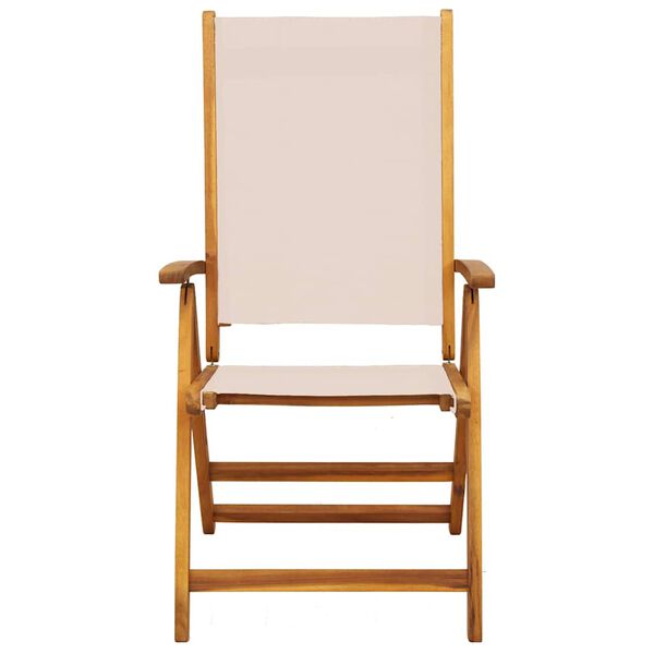 vidaXL Folding Garden Chairs 2 pcs Solid Wood Acacia and Textilene