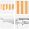 vidaXL Retractable Awning Manual Yellow 300 x 200 cm Fabric