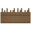 vidaXL Wall Headboard Honey Brown 159.5x3x80 cm Solid Wood Pine