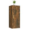 vidaXL Wall Cabinet Smoked Oak 34.5x34x90 cm Engineered Wood