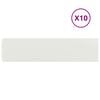 vidaXL Lawn Edgings 10 pcs White 25x103 cm Cold-rolled Steel