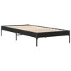 vidaXL Bed Frame without Mattress Black 90x190 cm Single