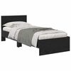 vidaXL Bed Frame with Headboard Black Oak 75 x 190 cm Engineered Wood