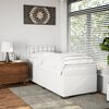 vidaXL Box Spring Bed with Mattress White 90x200 cm Faux Leather