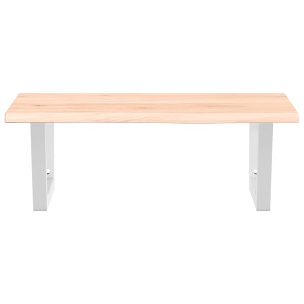 vidaXL Basin Shelf Wall Mounted Steel and Solid Wood Oak