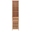vidaXL Bathroom Cabinet 42x29x182 cm Solid Wood Walnut