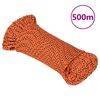 vidaXL Boat Rope Orange 4 mm 500 m Polypropylene