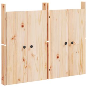 vidaXL Outdoor Kitchen Doors MEPPEL 2 pcs 50x9x82 cm Solid Wood Pine