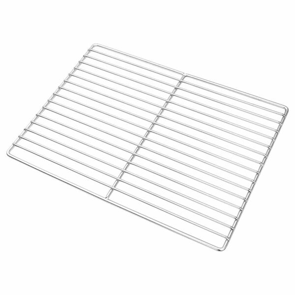vidaXL Grill Grate Silver 40 x 30 cm Stainless Steel