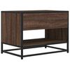 vidaXL TV Cabinet Brown Oak 61x40x46 cm Engineered Wood and Metal