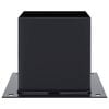 vidaXL Post Bases Square 12 pcs Anthracite 141x141 mm Powder-coated Steel