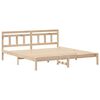 vidaXL Bed Frame Brown 180 x 200 cm Solid Pine Wood