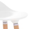 vidaXL Bar Chairs 2 pcs White