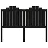 vidaXL Bed Headboard Black 146x4x110 cm Solid Wood Pine
