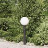 vidaXL Bollard Light with Sensor 80 cm Black IP44