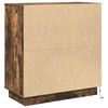vidaXL Bedside Cabinet Smoked Oak 71 x 34.5 x 75 cm Engineered wood