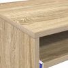 vidaXL Desk with Shelf Sonoma oak 77.5 x 43 x 79 cm Engineered Wood
