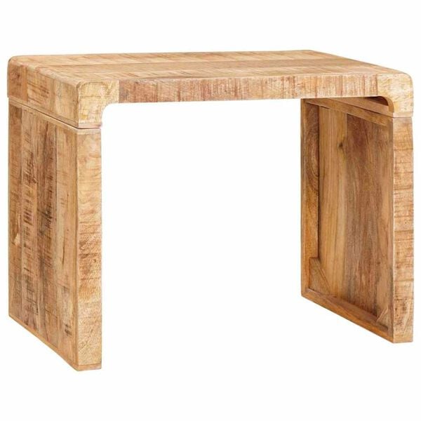 vidaXL End Table Brown 60 x 35 x 46 cm Solid Mango Wood