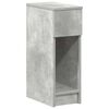 vidaXL Bedside Cabinets with Drawer 2 pcs Concrete Grey 20x36x60 cm
