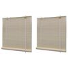 vidaXL Bamboo Roller Blinds 2 pcs 120x160 cm Natural
