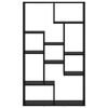 vidaXL Book Cabinet Black Oak 70 x 20 x 102.5 cm Engineered Wood