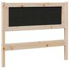 vidaXL Upholstered Headboard Light Grey 100 cm Solid Pine Wood