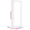 vidaXL Firewood Rack 110x28x312 cm Stainless Steel